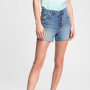 GAP 4'' High-Rise Button-Fly Denim Short size (28/6R)